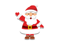 Transparent Vintage Santa Sticker Transparent Vintage Santa Sticker