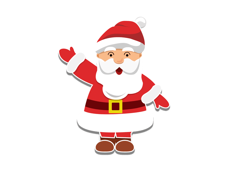 Transparent Vintage Santa Sticker Transparent Vintage Santa Sticker