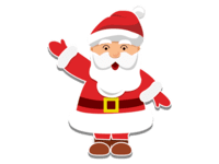 Transparent Vintage Santa Sticker Transparent Vintage Santa Sticker