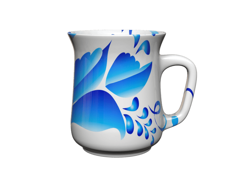 Indigo Leafe Coffee Mug
